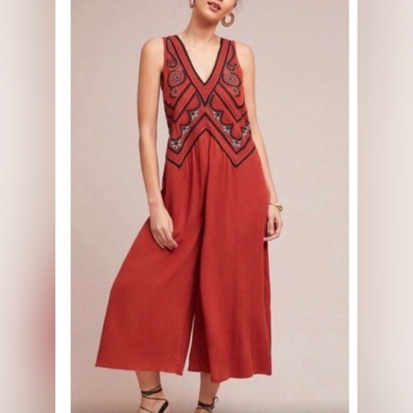 Anthropologie Pants - Maeve Anthropologie Desert Embroidered Jumpsuit
